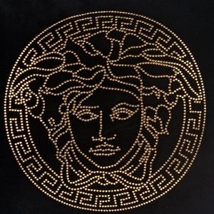 Versace Collection Intimates & Sleepwear - Versace Medusa Gold Studded Velvet Throw Pillow Versace Collection Intimates & Sleepwear - Versace Medusa Gold Studded Velvet Throw Pillow